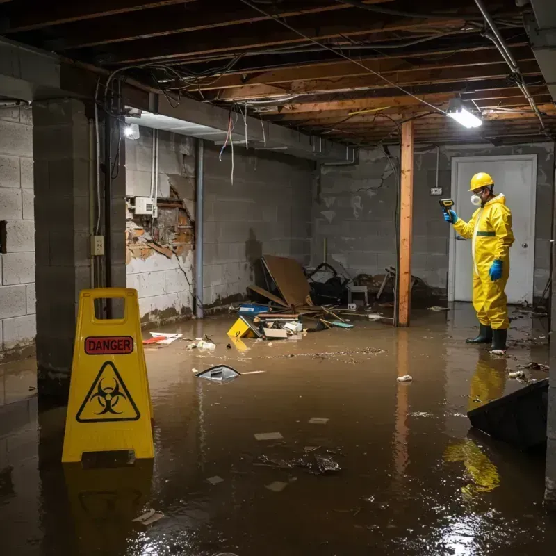 Flooded Basement Electrical Hazard in Woodstock, AL Property